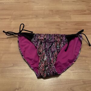 George Women's Printed Swim Bikini Bottom Size XL 16-18 Multi-Color
